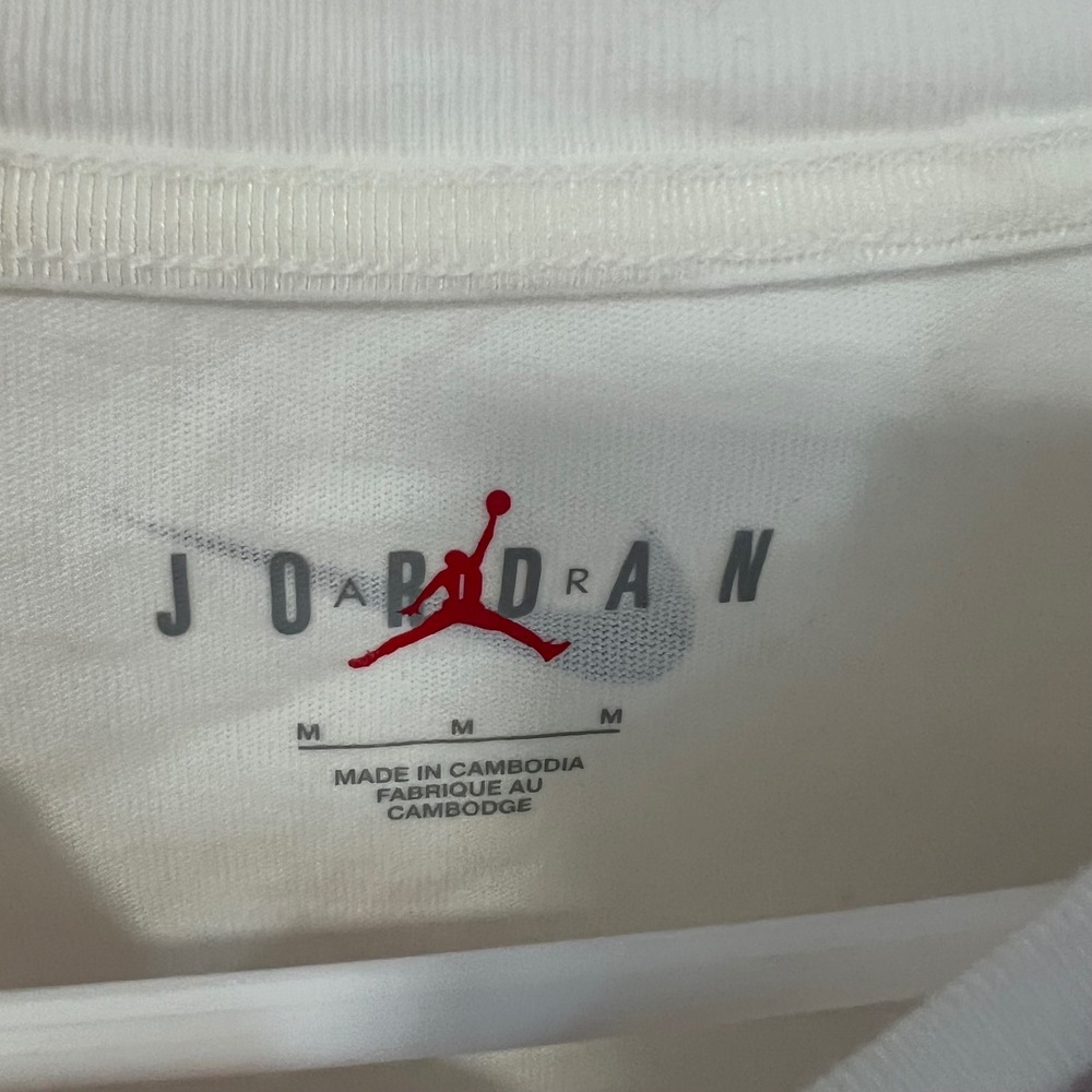 Jordan x Awake NY‎ Mens T-Shirt Sail Blue Jumpman Logo FV9913-133 Size M NEW - Picture 5 of 16